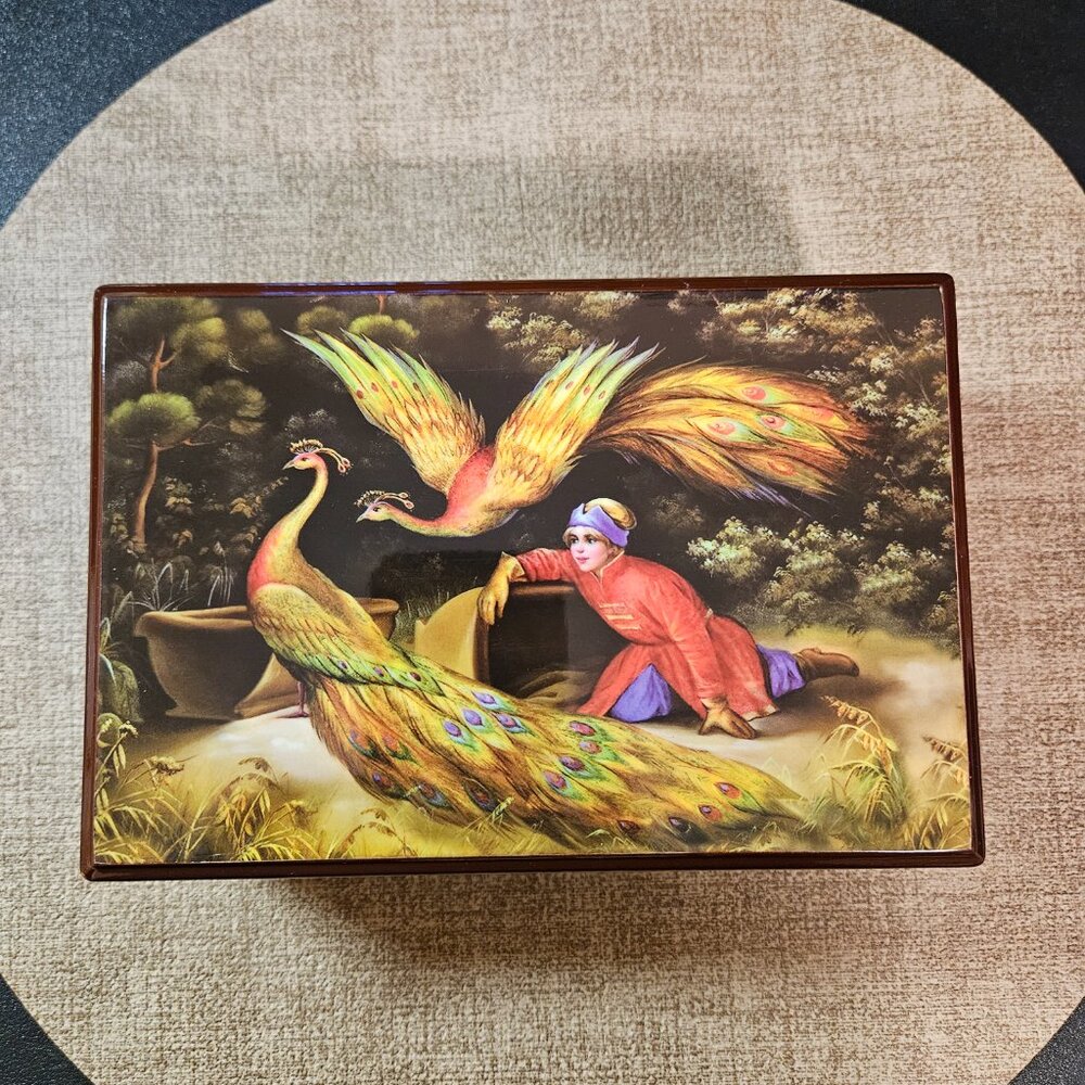 Firebird wooden storage box